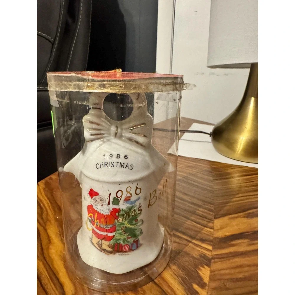 1986 Vintage Porcelain Bell Ornament